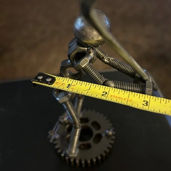 Nuts & Bolts GOLFER Metal Artwork FIGURINE -GOLFER GIFT - Picture 7 of 16